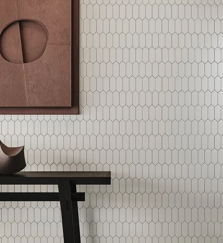 Vintage Grey Picket Matte Glazed Porcelain Mosaic