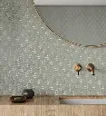 Soft Sage Scallop Glossy Mosaic