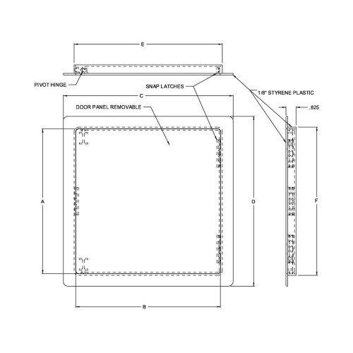 Flush Plastic Access Door