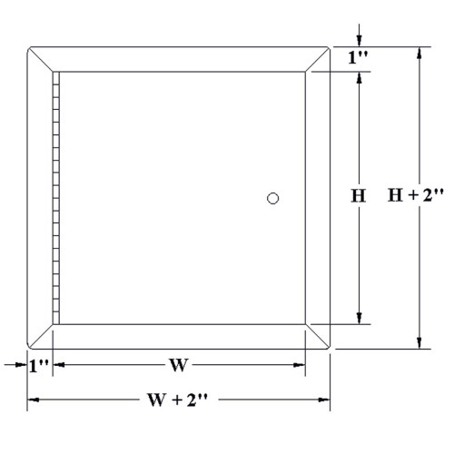 Fire-Rated Insulated Access Door with Flange