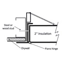 Fire-Rated Insulated Access Door with Flange