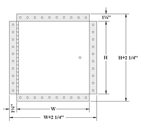 Fire-Rated Insulated Access Door with Drywall Flange