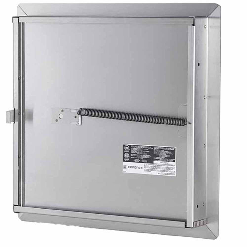 Fire-Rated Insulated Access Door with Flange - Stainless Steel