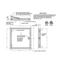 Fire-Rated Insulated Recessed Door for Drywall Ceilings