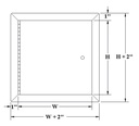 Fire-Rated Insulated Access Panel Upward Opening