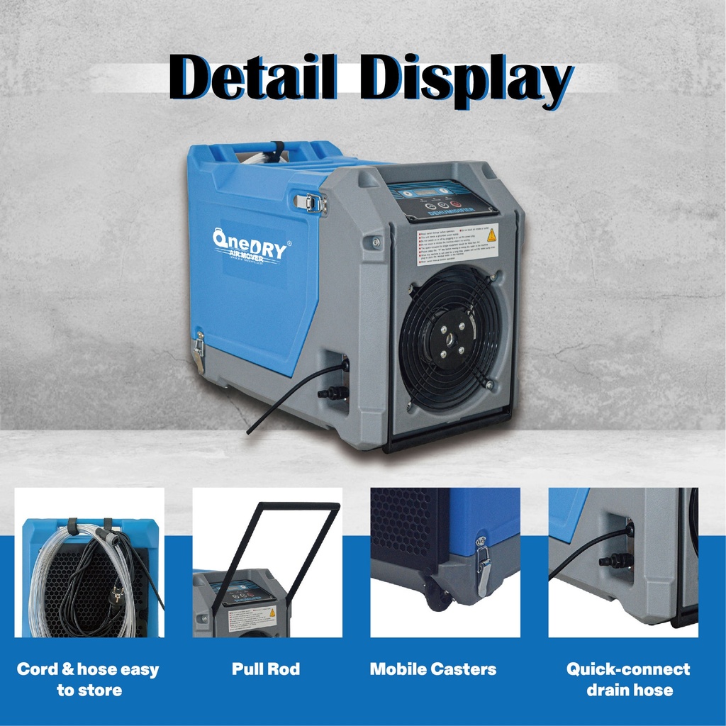 40LGR DEHUMIDIFIER 110V/60HZ,DARK BLUE,US PLUG 