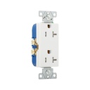 Residential grade decorator duplex receptacle