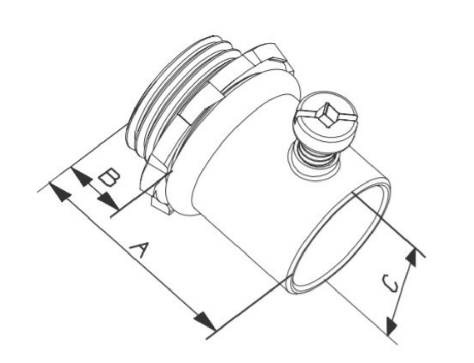 3/4" EMT Steel Connector 