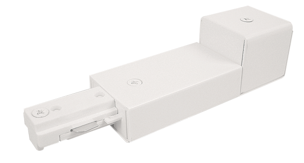 Track Lighting Conduit End Feed-White