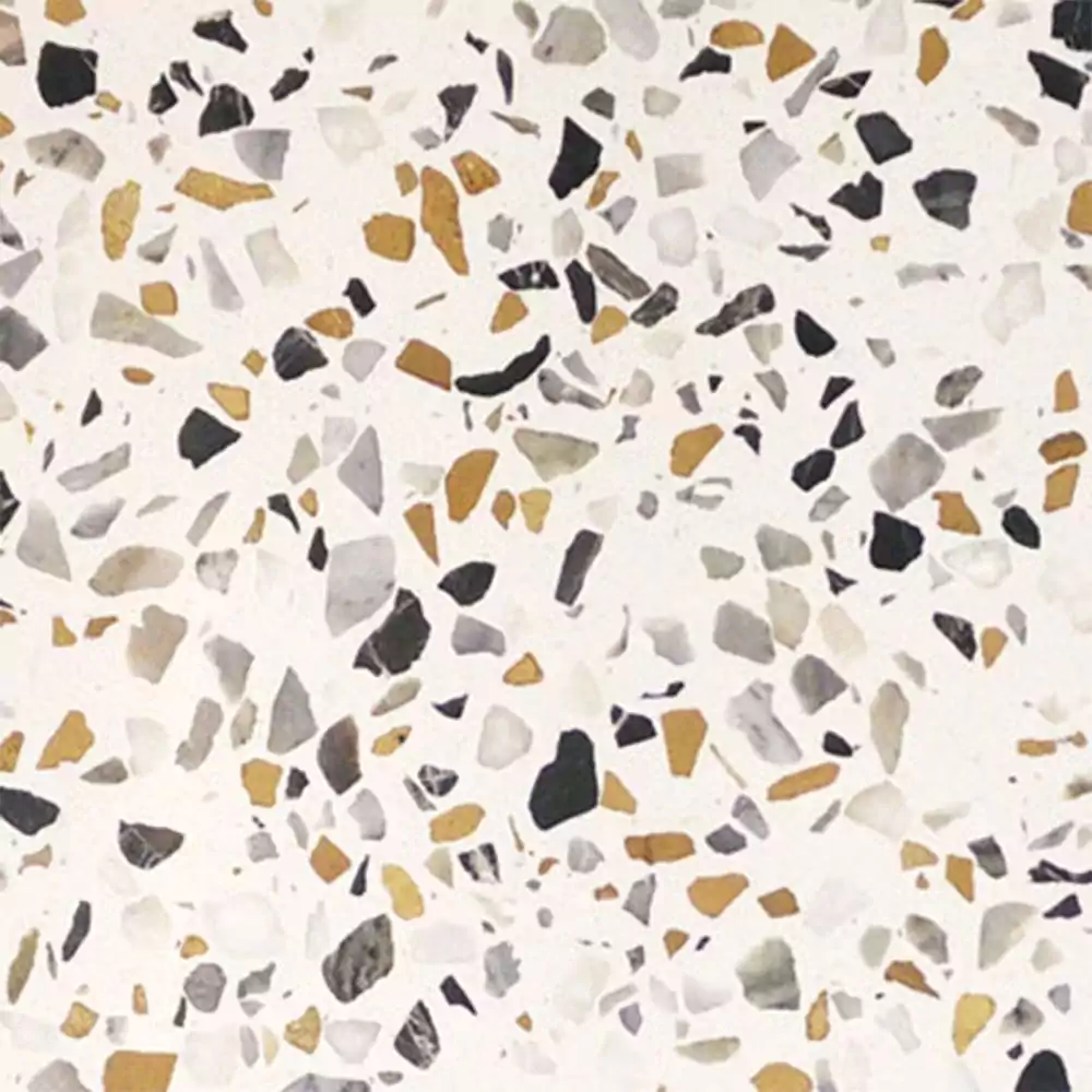 24X24 Terrazzo Collection Urban White Honed