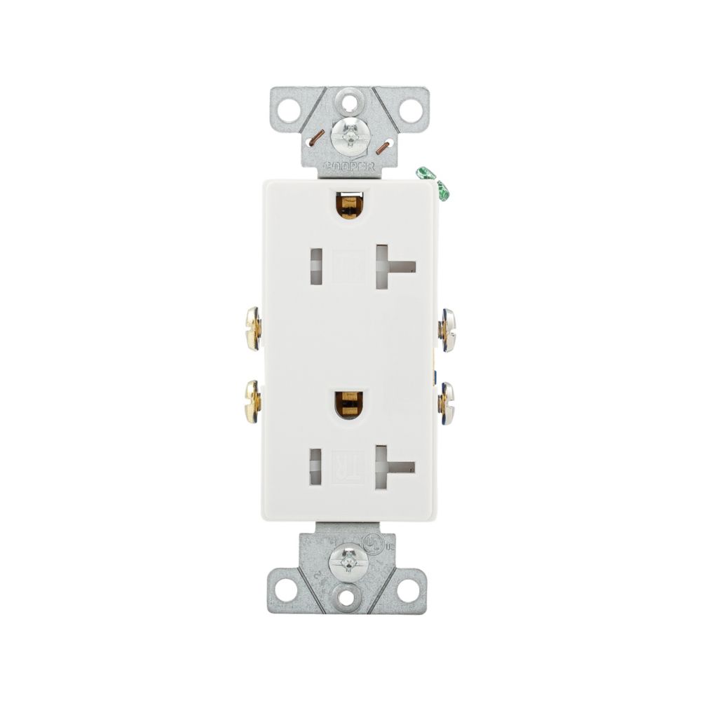 [SA-TR1307W] Residential grade decorator duplex receptacle