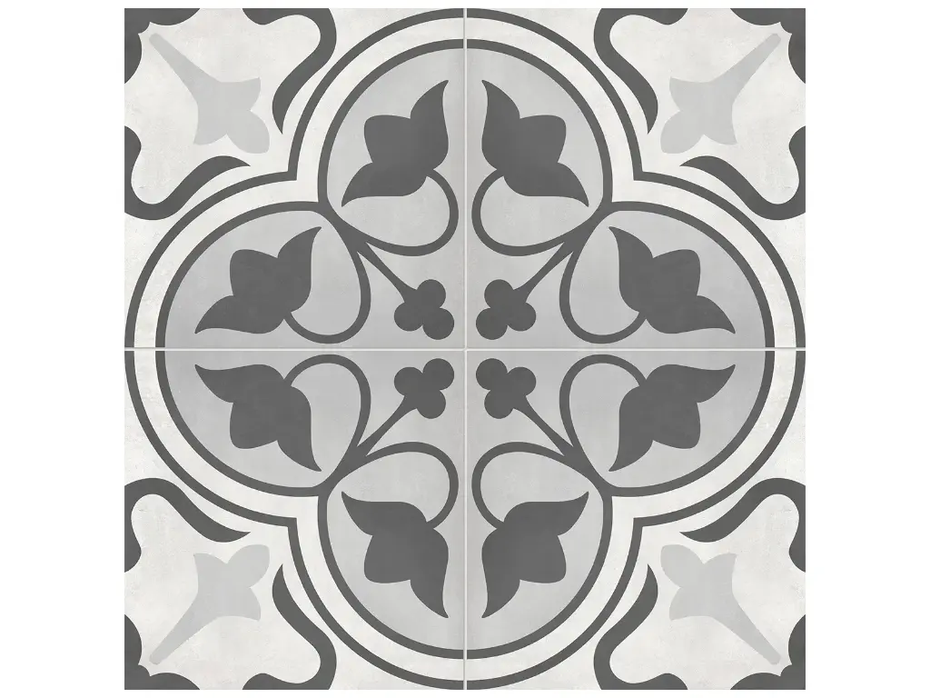 [4500-0751-0] Anatolia | Form, Matte Glazed Porcelain | Decorative Tiles (Ice Blend, 8 x 8 in / 20 x 20 cm Form Clover Matte Pressed Tile)
