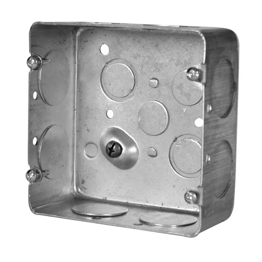 4 11/16  Inches Square Box w/ Knockout