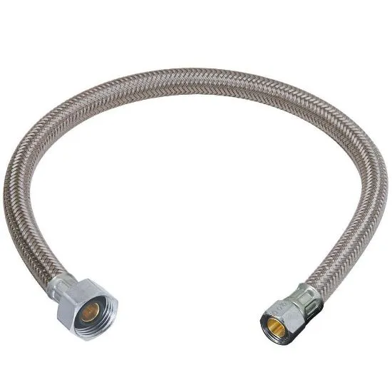 [SA-PFX146322] Lead Law Compliant 3/8"C x 1/2"FIP x 12" Stainless Steel Sink Connector