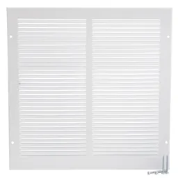 12" x 12" White HVAC Sidewall Grille