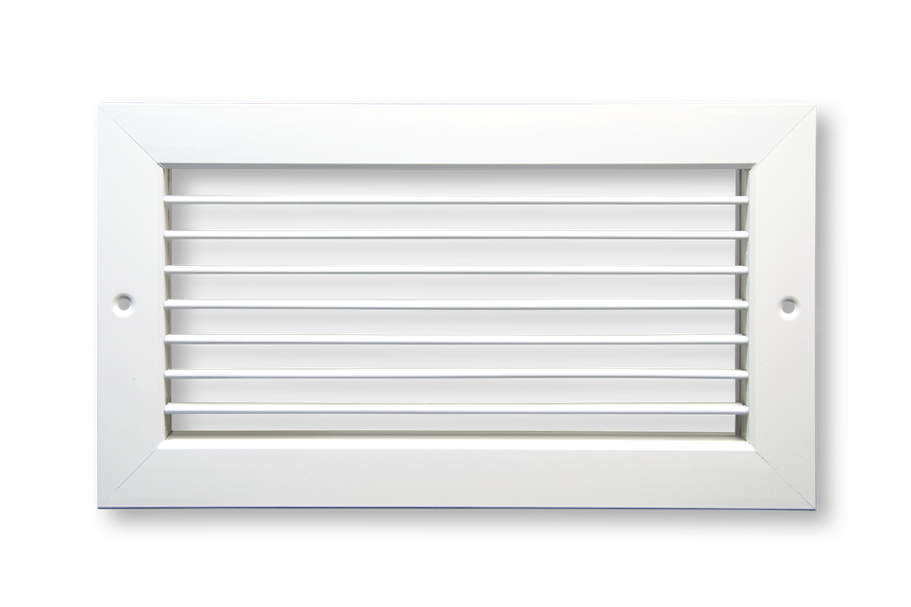[DAH] Single Deflection Supply Grille - Horizontal Blades (White)