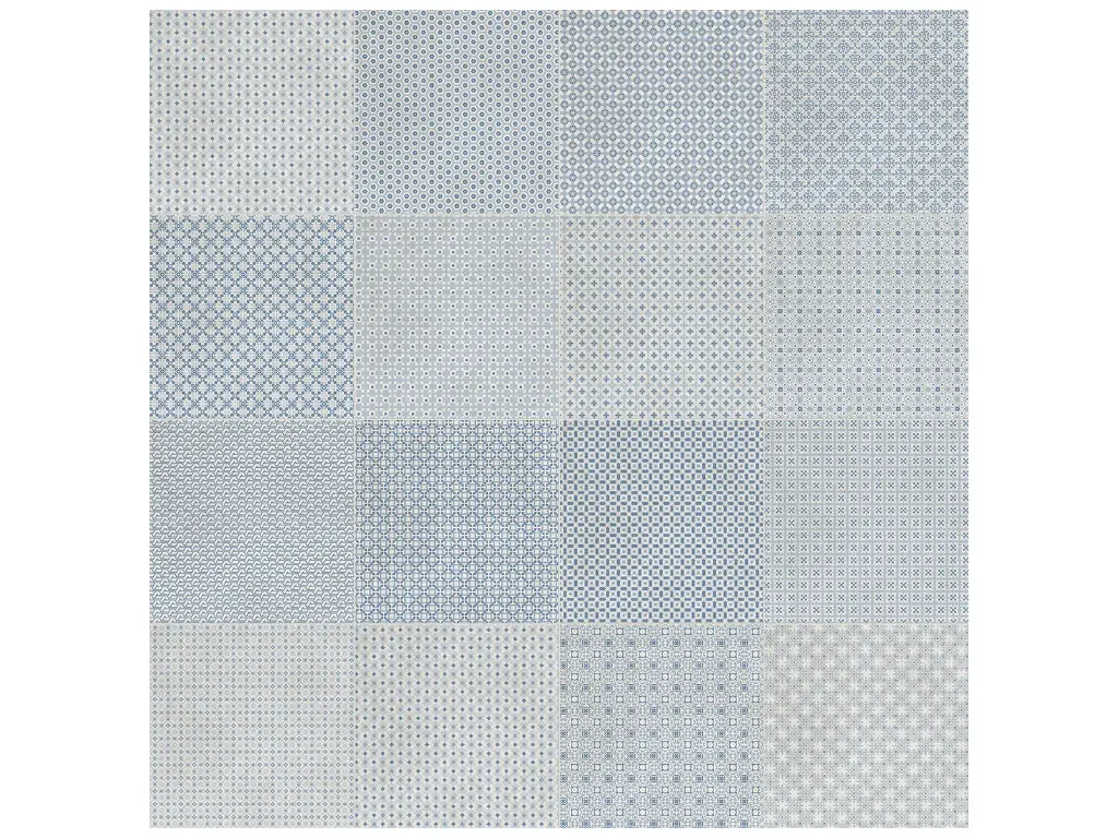 [4500-0978-0] Anatolia | Tapestri, Glazed Porcelain (Denim, 8 x 8 in / 20 x 20 cm Blend)