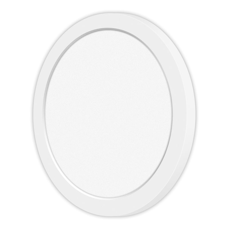 [SA-LV-0006-WH-HM04-PR11-24W80-120-5CCT] 11″ Surface mount Round white Ceiling fixture  (White)