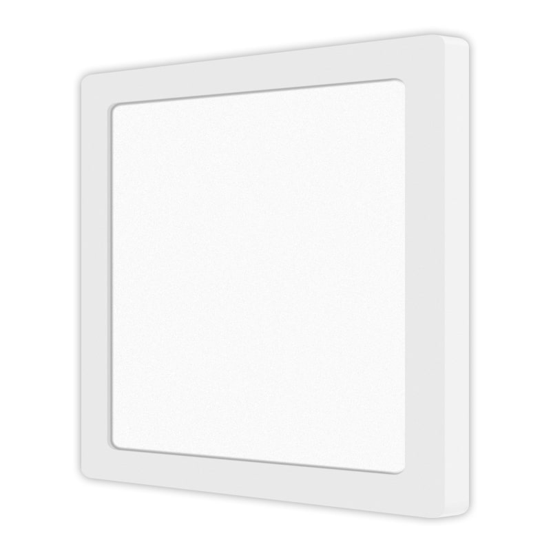 [SA-LV-0008-WH-HM05-PS12-24W120-3CCT] 12″ Slim Flush Mount – 3Way CCT Square (White)
