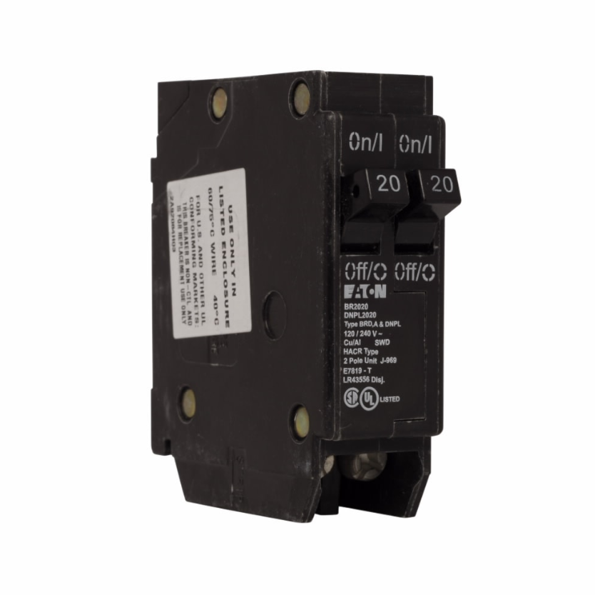 EATON Tandem Feeder Plug-in Circuit Breaker 1 Pole 20A