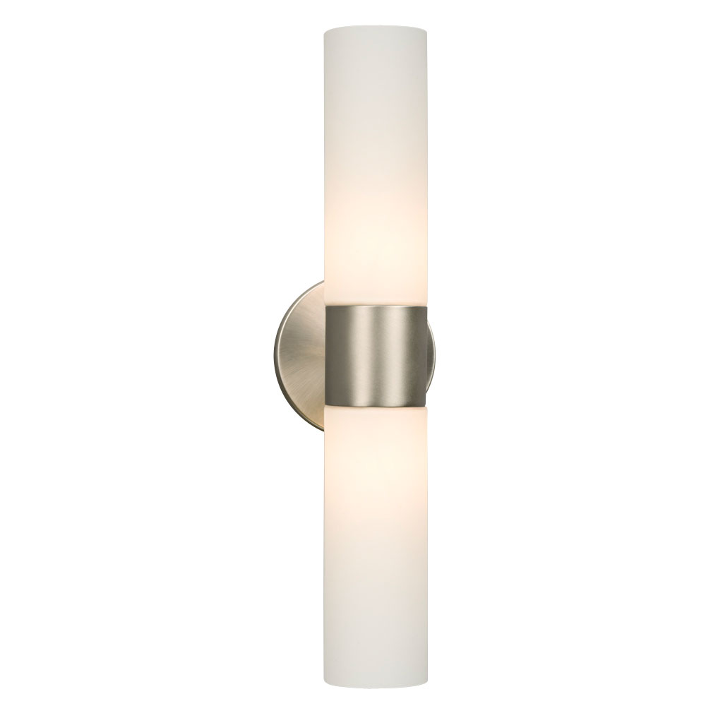 [SA-LG-0005-244023BN/WH] Hadley Collection | 2-Light Wall Sconce (Brushed Nickel)