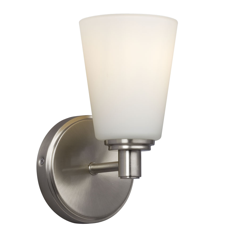 [SA-LG-0062-724001BN] 1-Light Vanity Wall Light (Brushed Nickel)