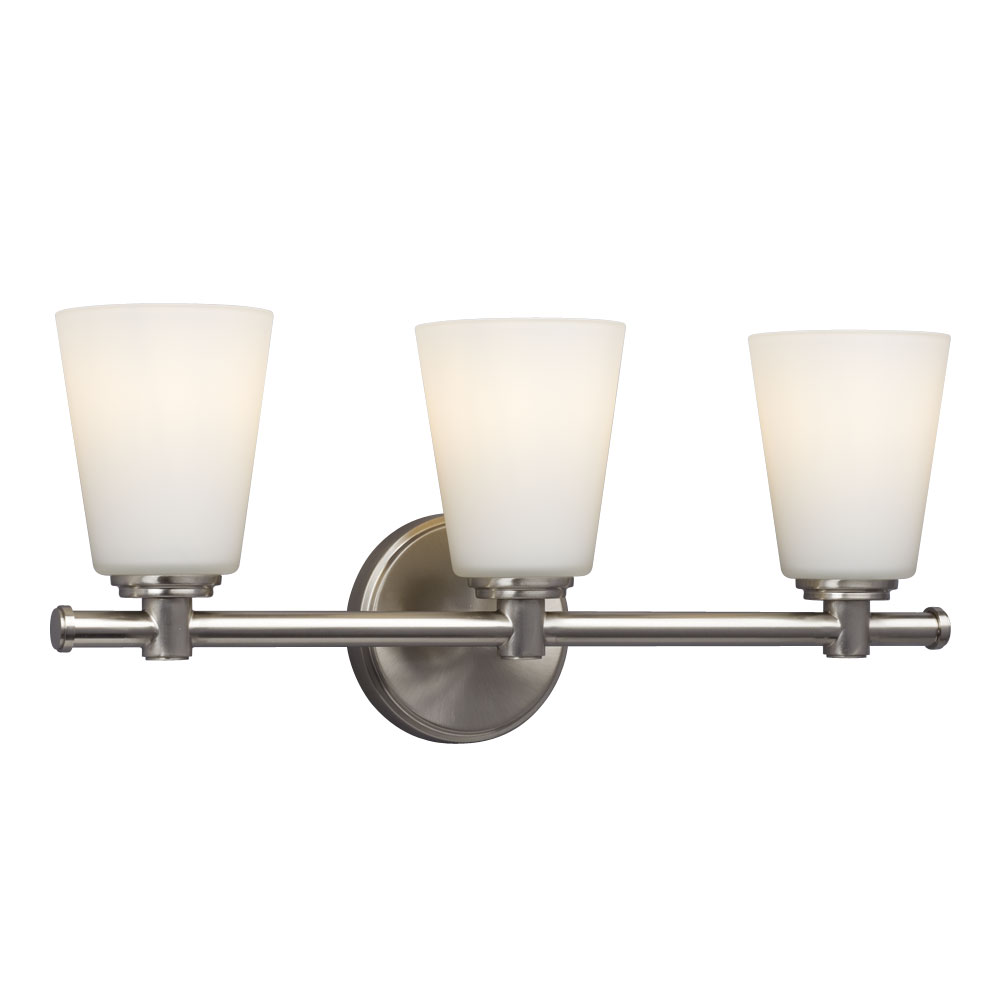 [SA-LG-0039-724003BN] 3-Light Vanity Wall Light (Brushed Nickel)