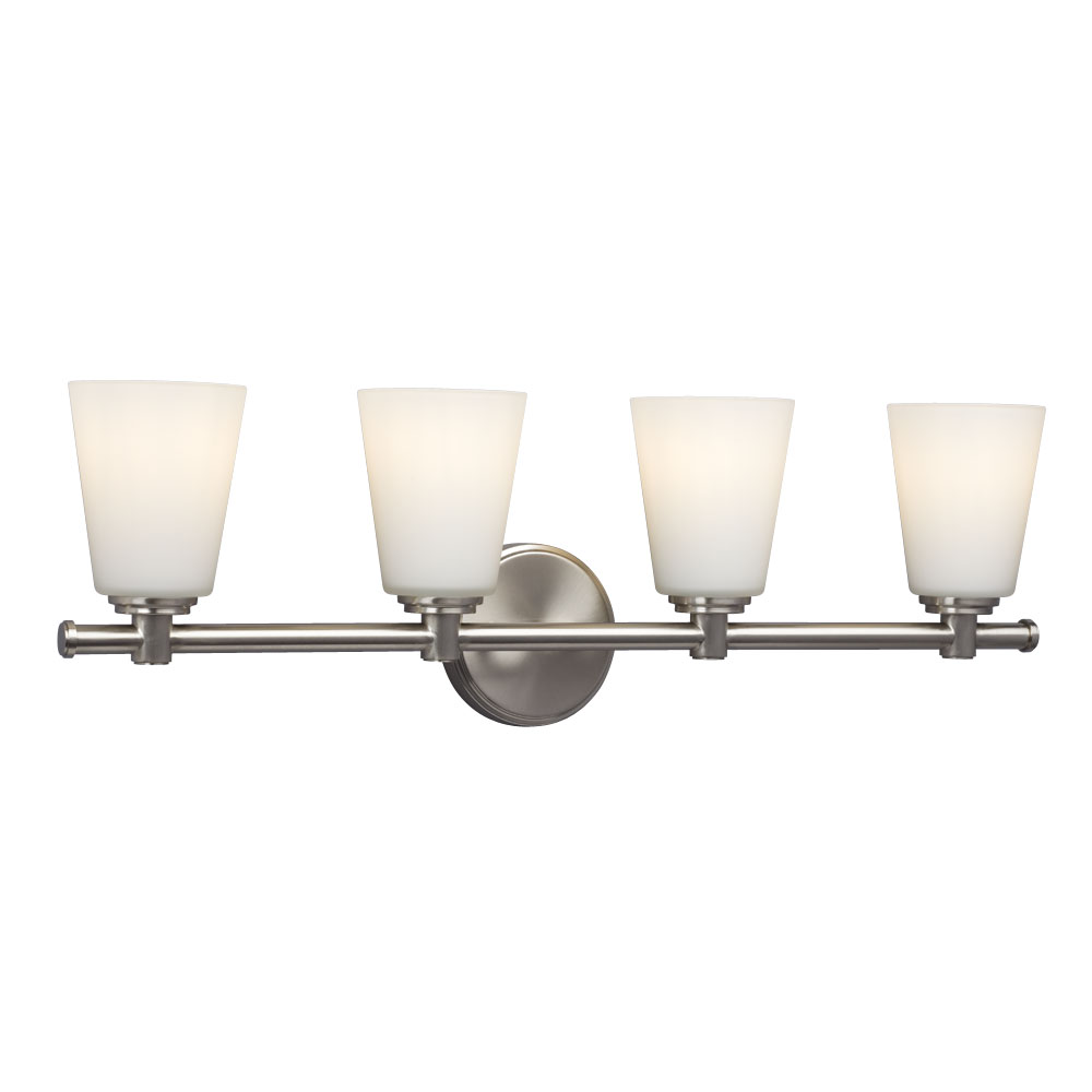 [SA-LG-0063-724004BN] 4-Light Vanity Wall Light (Brushed Nickel)