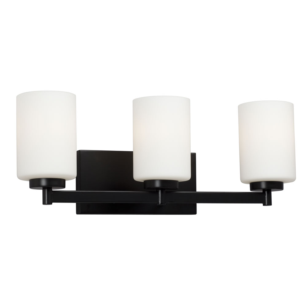 [SA-LG-0037-721263BK] Kaden Collection | 3-Light Vanity (Black)