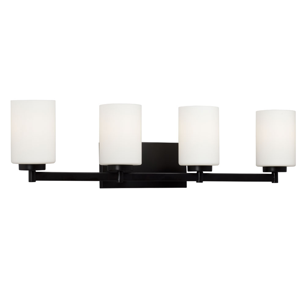 [SA-LG-0083-721264BK] Kaden Collection | 4-Light Vanity  (Black)