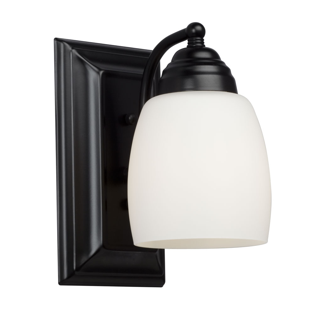 [724131BK] Barclay Collection | 1-Light Vanity (Black)