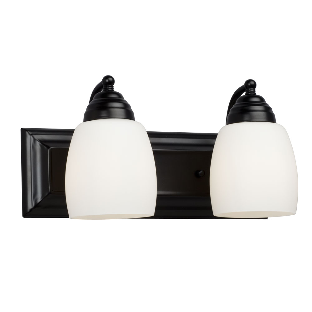 [SA-LG-0004-724132BK] Barclay Collection | 2-Light Vanity  (Black)