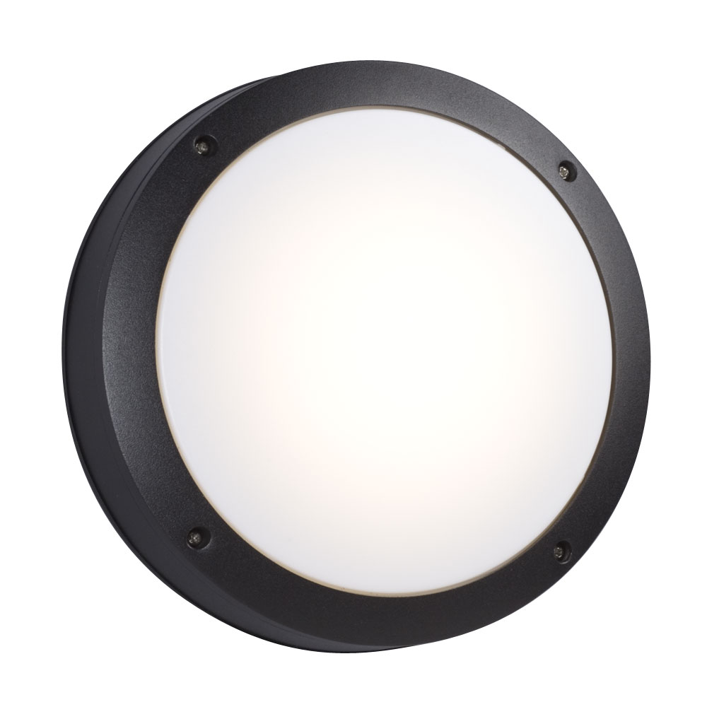 [SA-LG-0050-L323311BK] 15W LED Round Outdoor Light - Dimmable (Black)