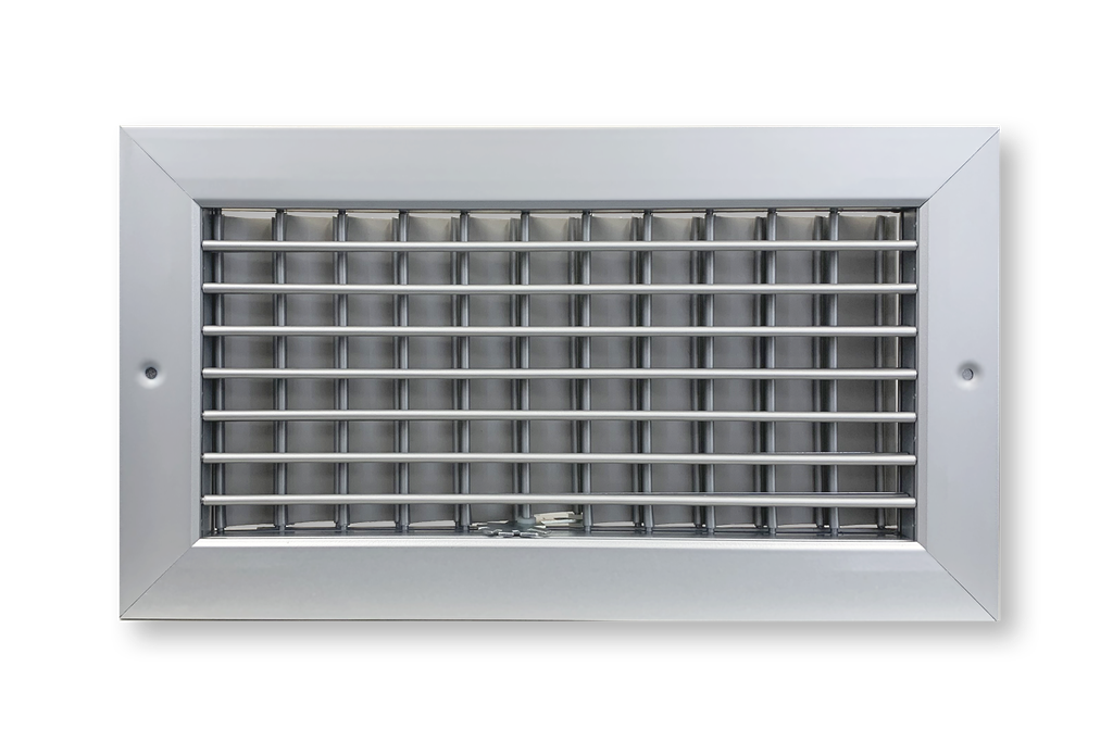 [DAHM] Single Deflection Supply Register - Horizontal Blade - Multi-Shutter (White)