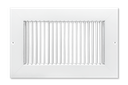Single Deflection Supply Grille w/ Wide Flange - Vertical Blade 