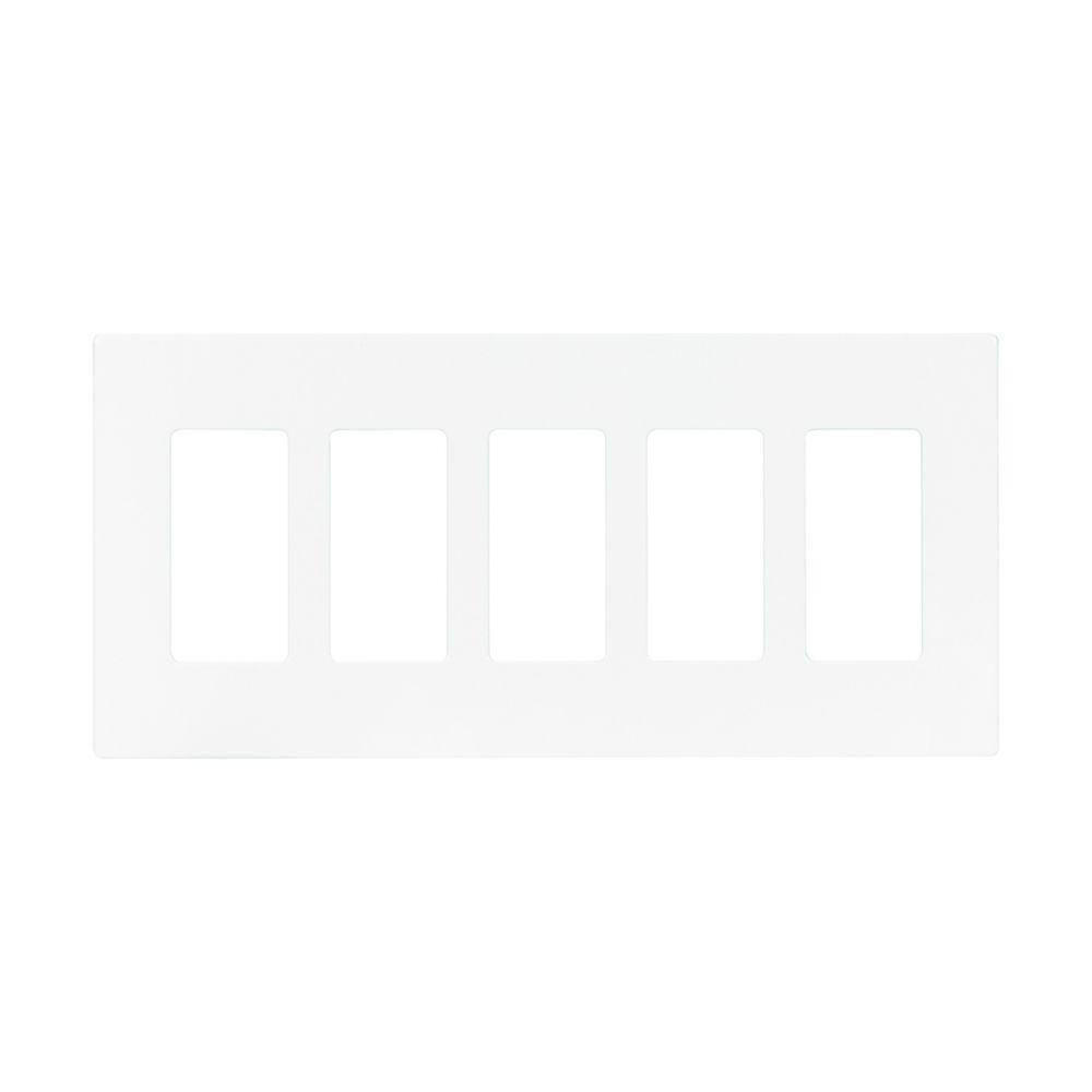 [SA-ED-0010-cwdpjs265w] COOPER WIRING PJS265W Arrow Hart Decorator Wallplate 5 Gangs White .08 in Lx 10.37 in W