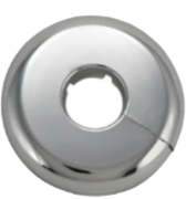 [SA-P-004] E-plate Plastic split Flange 7/8" OD Escutcheon Chrome 3/4" CTS 1/2" IPS 