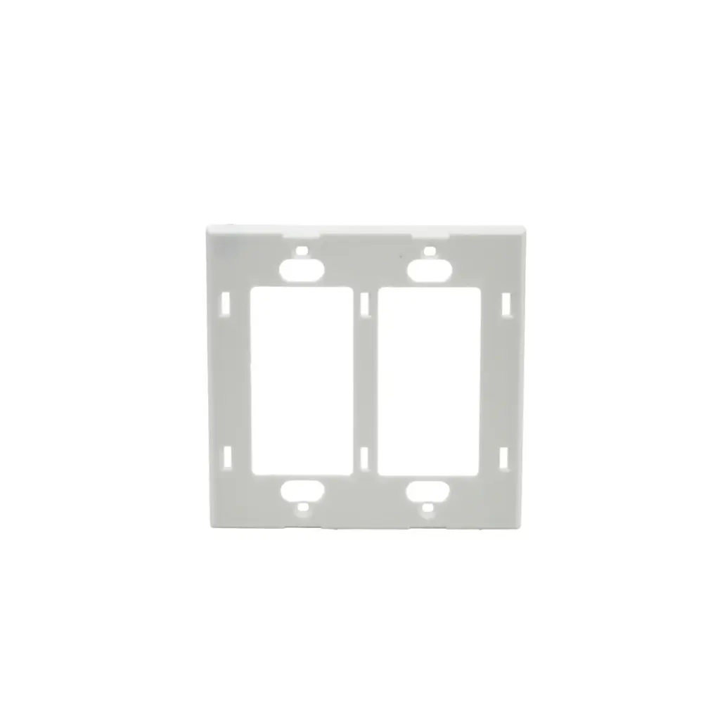 [SA-LV-0151-BK-ygc-004-ns] 2 gang Screwless Wall plate (black)
