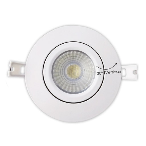 [VO-GRP4W10-120-D- 5WAY/WH] 4″ Gimbal Slim/Airtight - 5 way CCT