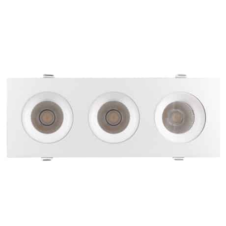 [VO-SP3.5W12-120-D-5WAY-3H] 3.5″ 3 HEADS Regressed Gimbal 5Way CCT Adjustable