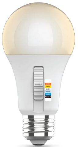 [VO-A19W10-120- 5WAY-S-D] Light Bulb A19-10W-5CCT Dimmable