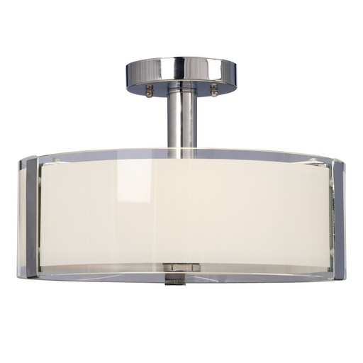 [L614298CH024A1] Nora Collection | 24W LED Semi-flush Mount