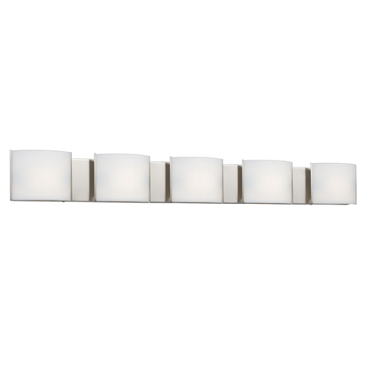 5-Light Vanity w/ Curved Shades