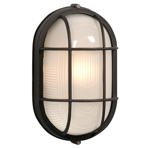 12W LED Outdoor Cast Aluminum Oval Marine Light w/ Guard