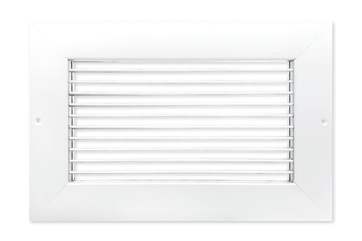 Single Deflection Supply Grille w/ Wide Flange - Horizontal Blade