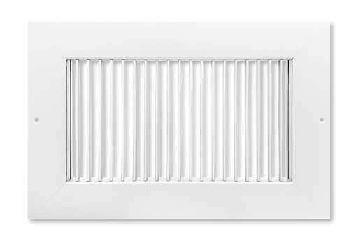 Single Deflection Supply Grille w/ Wide Flange - Vertical Blade 