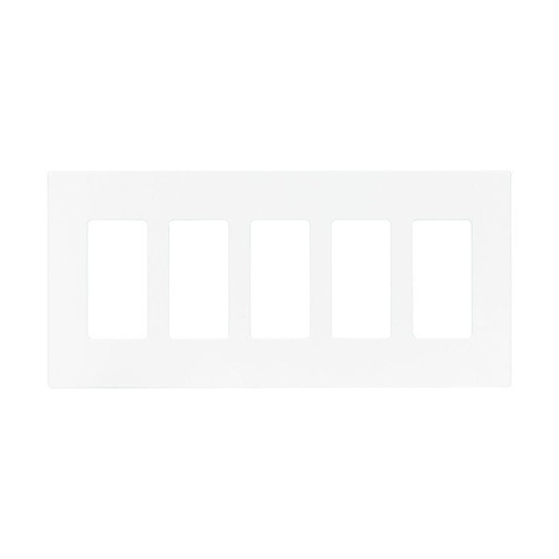 [SA-ED-0010-cwdpjs265w] COOPER WIRING PJS265W Arrow Hart Decorator Wallplate 5 Gangs White .08 in Lx 10.37 in W
