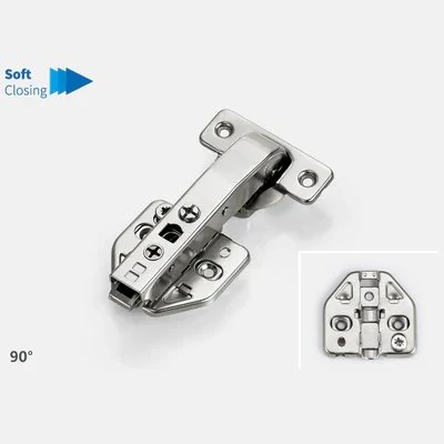 [SA-HF-0001-DY90SH-3D] Soft Close Hinge with butterfly plate: 90 degree Clip