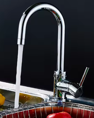 [SA-Allien] Chrome Single Handle Kitchen Faucet Tap Mixer 